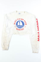 Maui Yacht Club Cropped Long Sleeve T-Shirt
