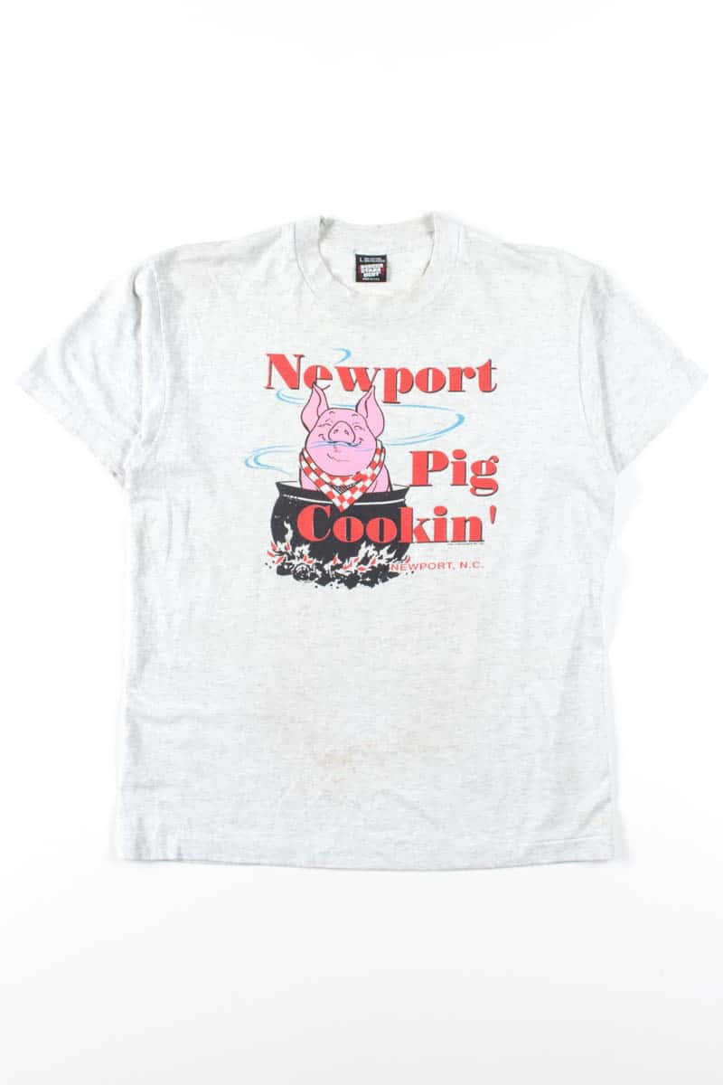 Newport Pig Cookin' Vintage T-Shirt