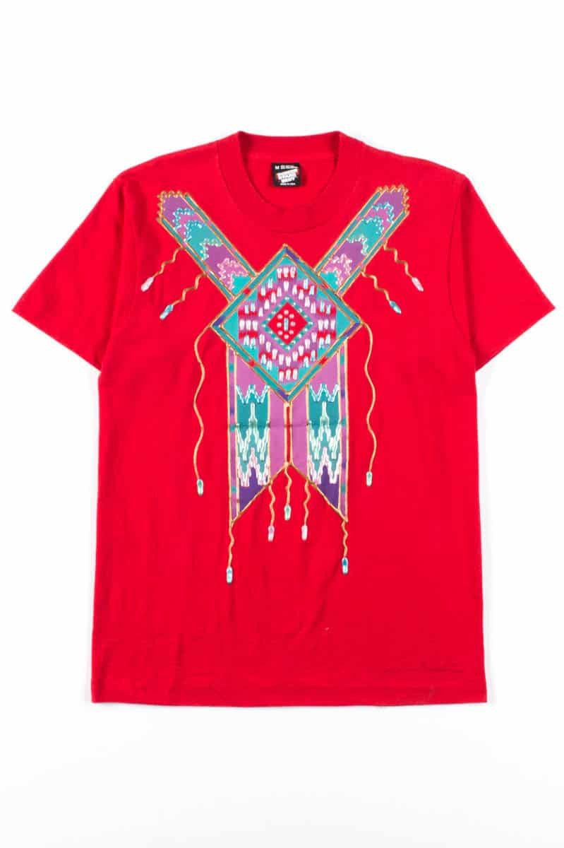 Southwestern Gel Decorated T-Shirt