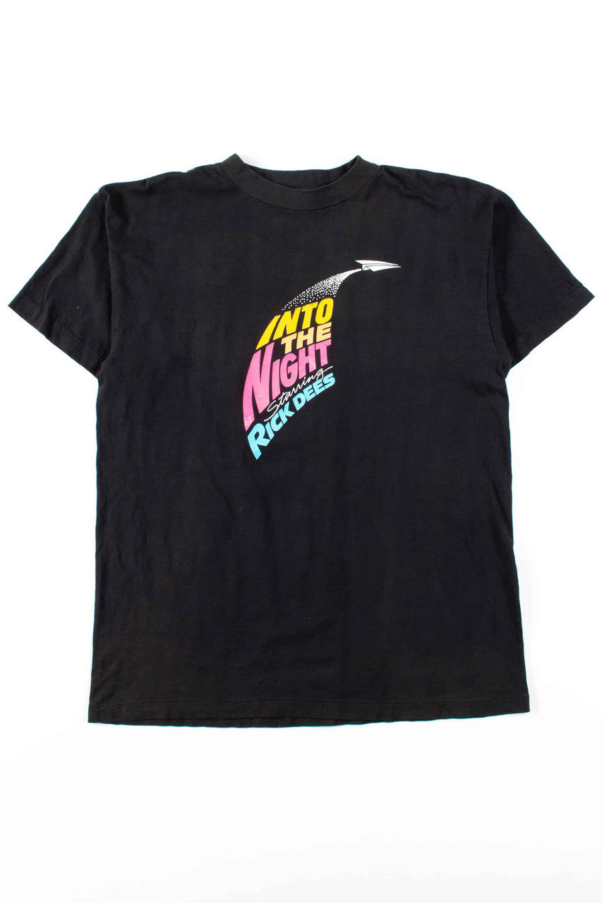 Into The Night Starring Rick Dees Vintage T-Shirt (Single Stitch)