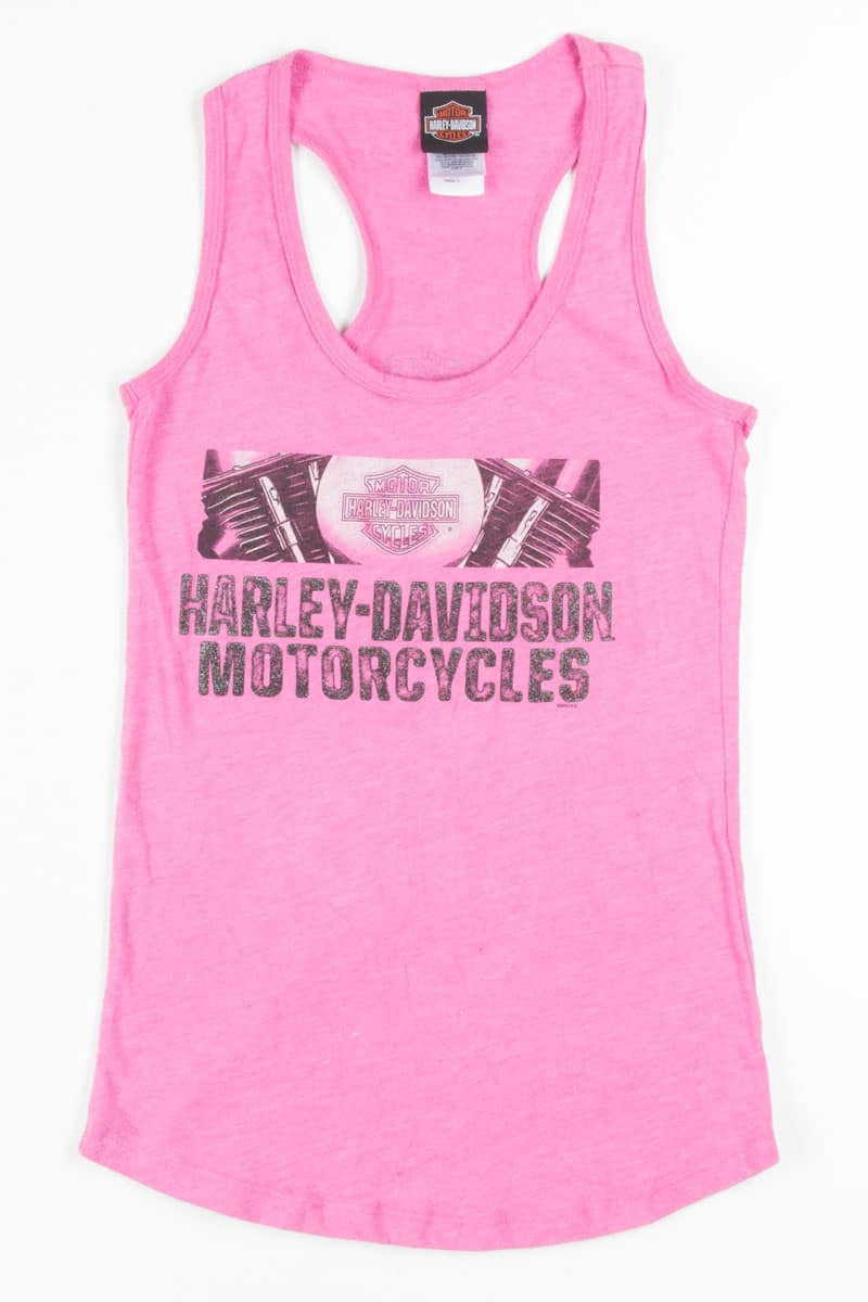 Houston Pink Glitter Harley-Davidson Tank