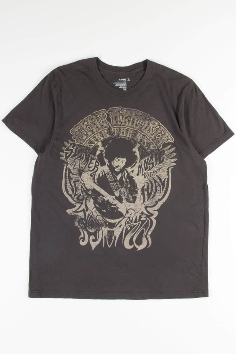 Faded Jimi Hendrix Kiss The Sky T-Shirt