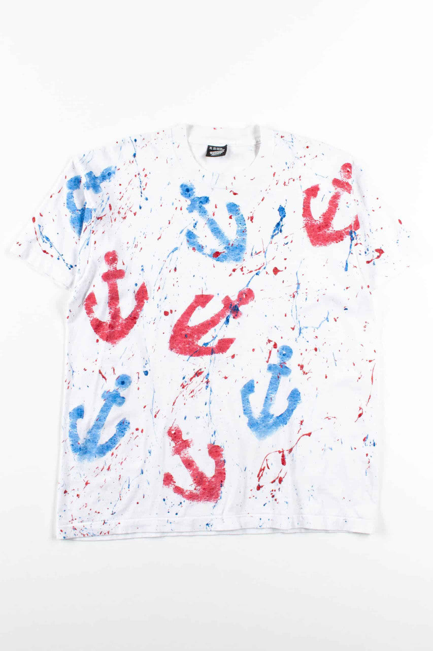 Paint Splatter Anchors T-Shirt