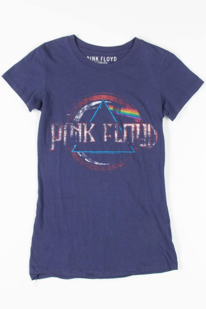 Faded Navy Pink Floyd Band T-Shirt