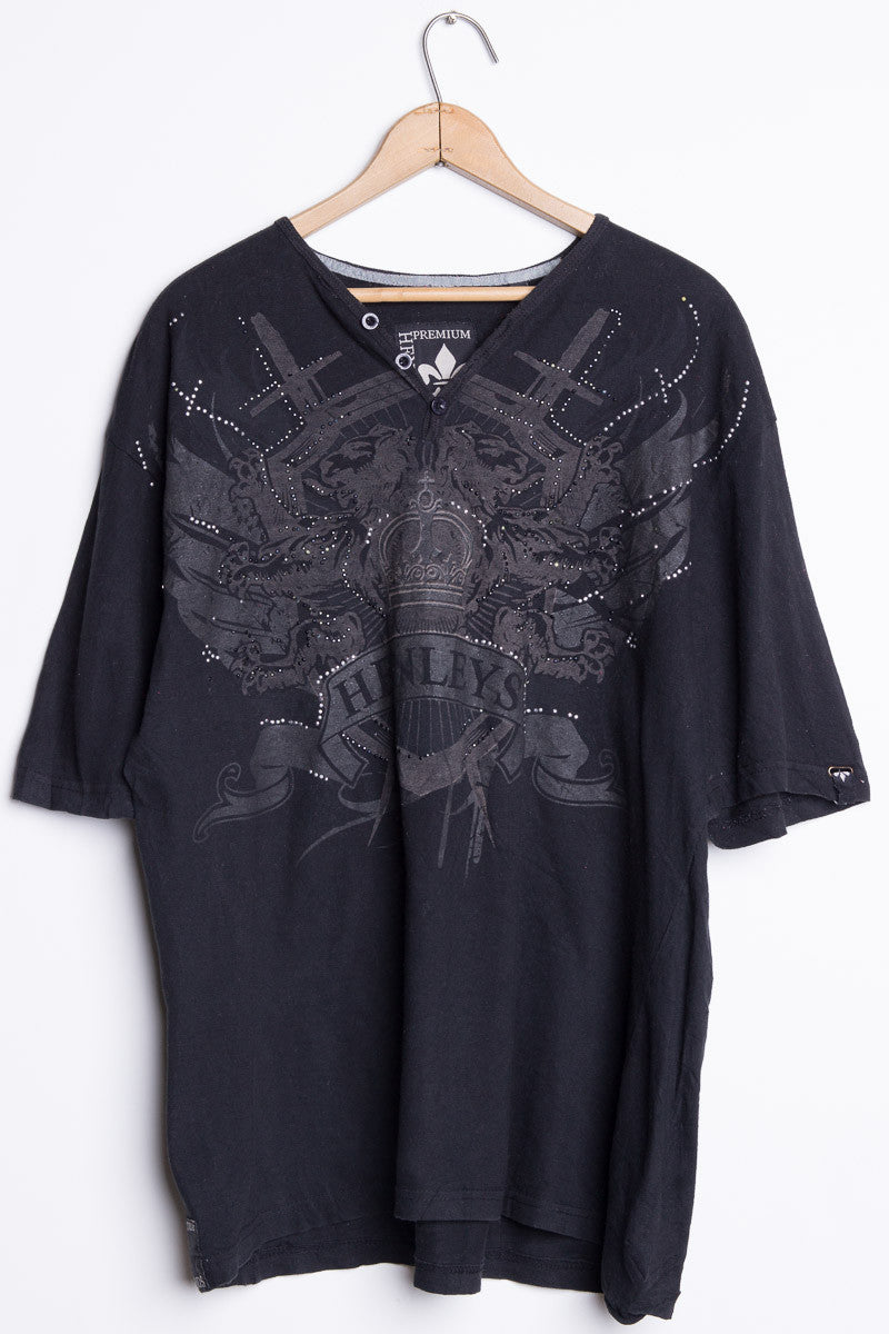 Henleys Bedazzled V-Neck Tee
