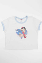 Betty Boop And Puppy Ringer T-Shirt