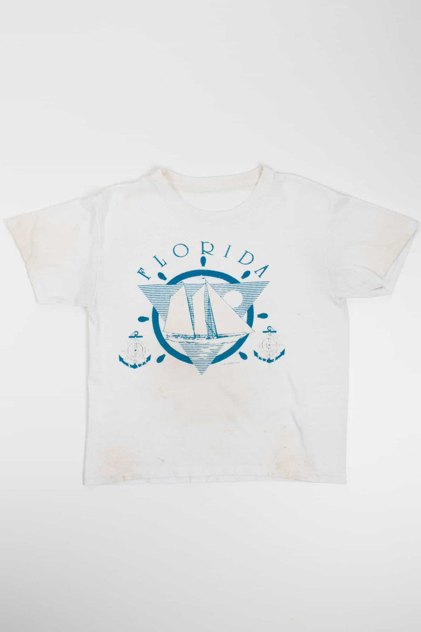 Ship And Anchors Florida T-Shirt (SIngle-Stitch)