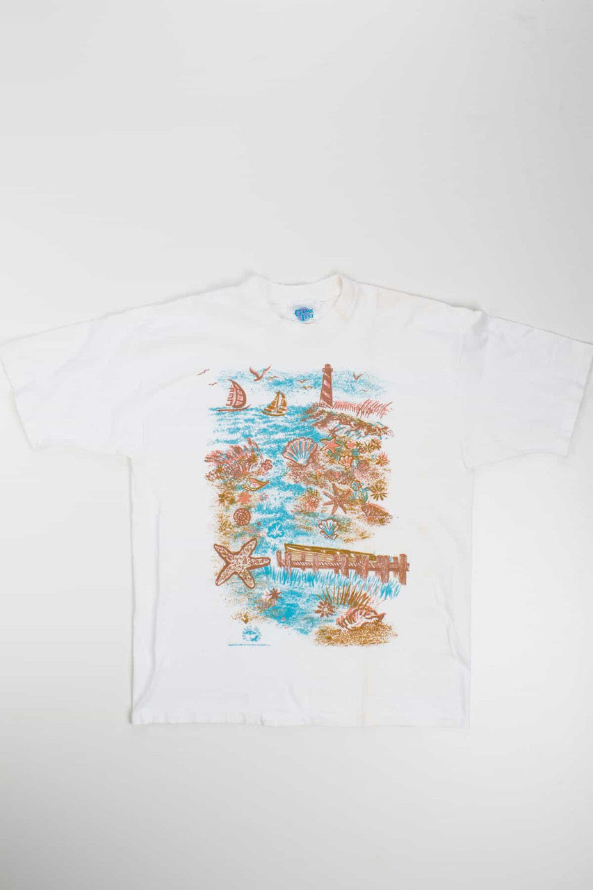 Sunset Beach Vintage T-Shirt (Single Stitch)