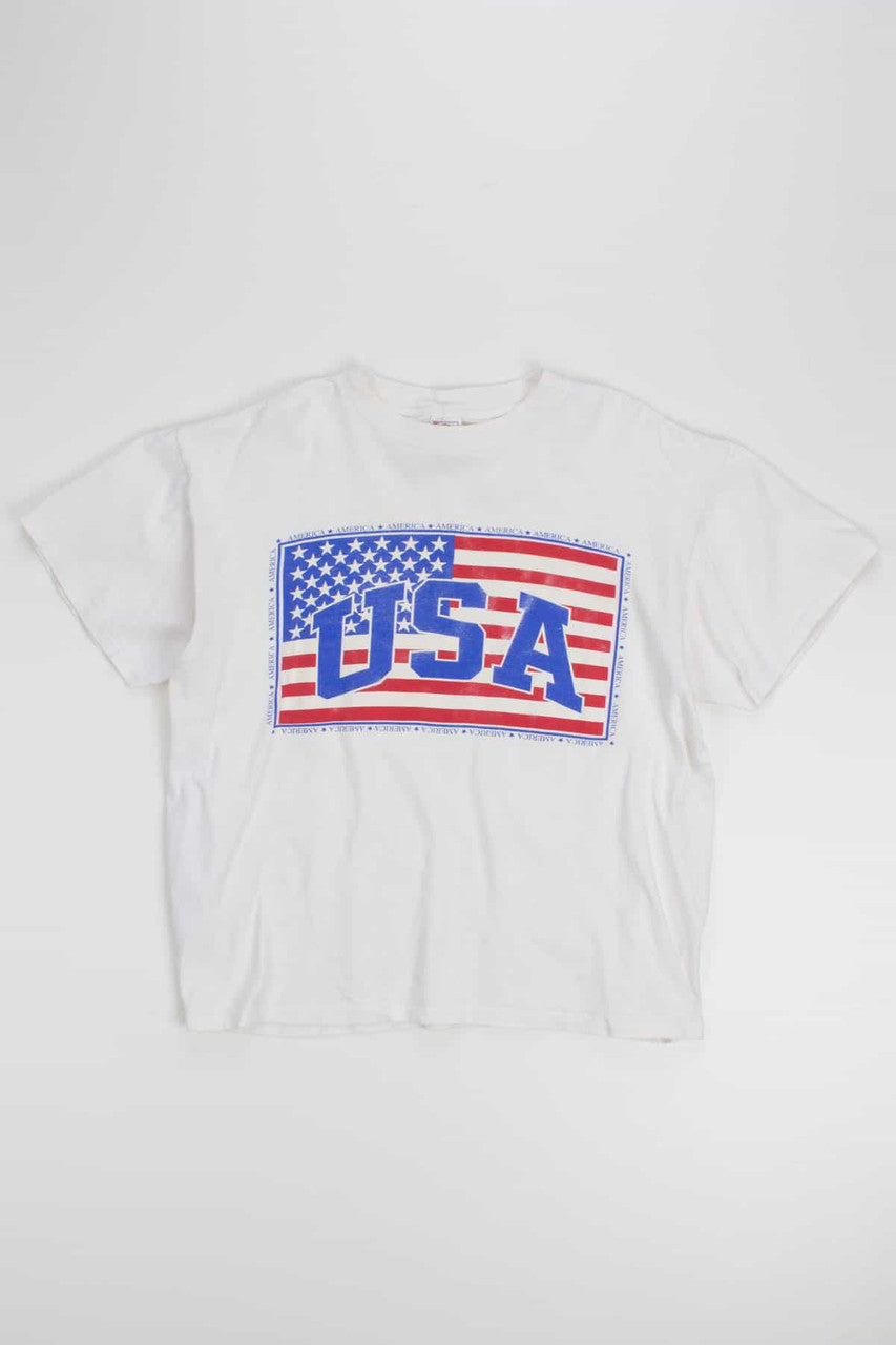 USA Flag Vintage T-shirt
