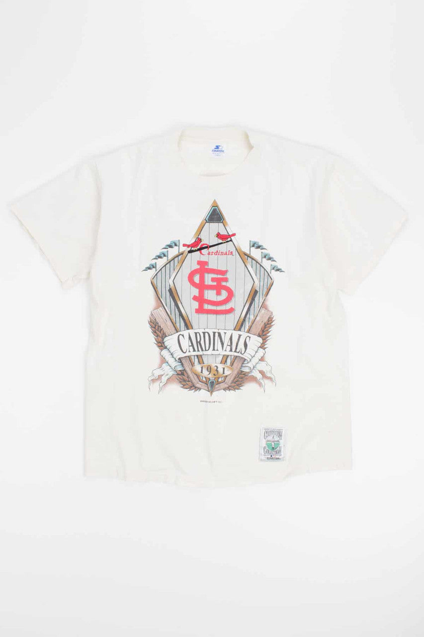 Cardinals 1993 Embroidered Vintage T-Shirt (Single Stitch)