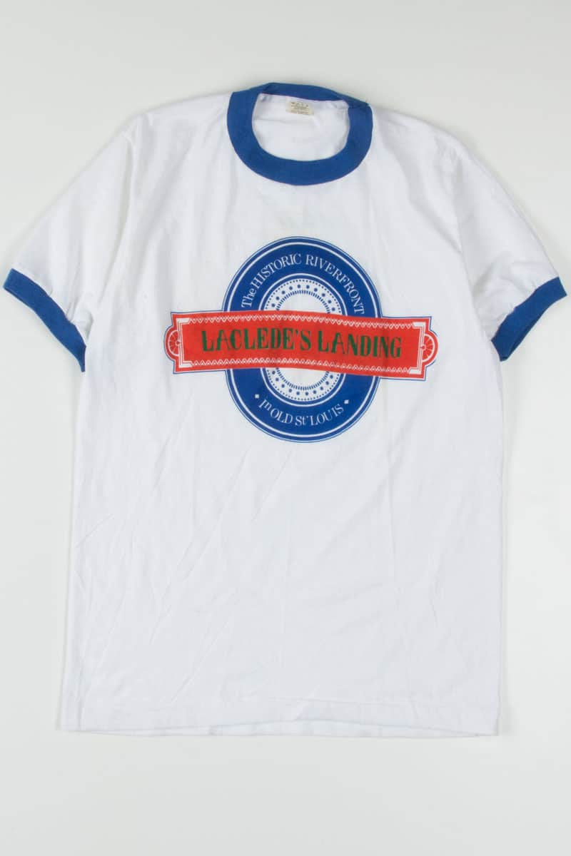 Laclede's Landing In Old St. Louis Vintage T-Shirt (Single Stitch) 2