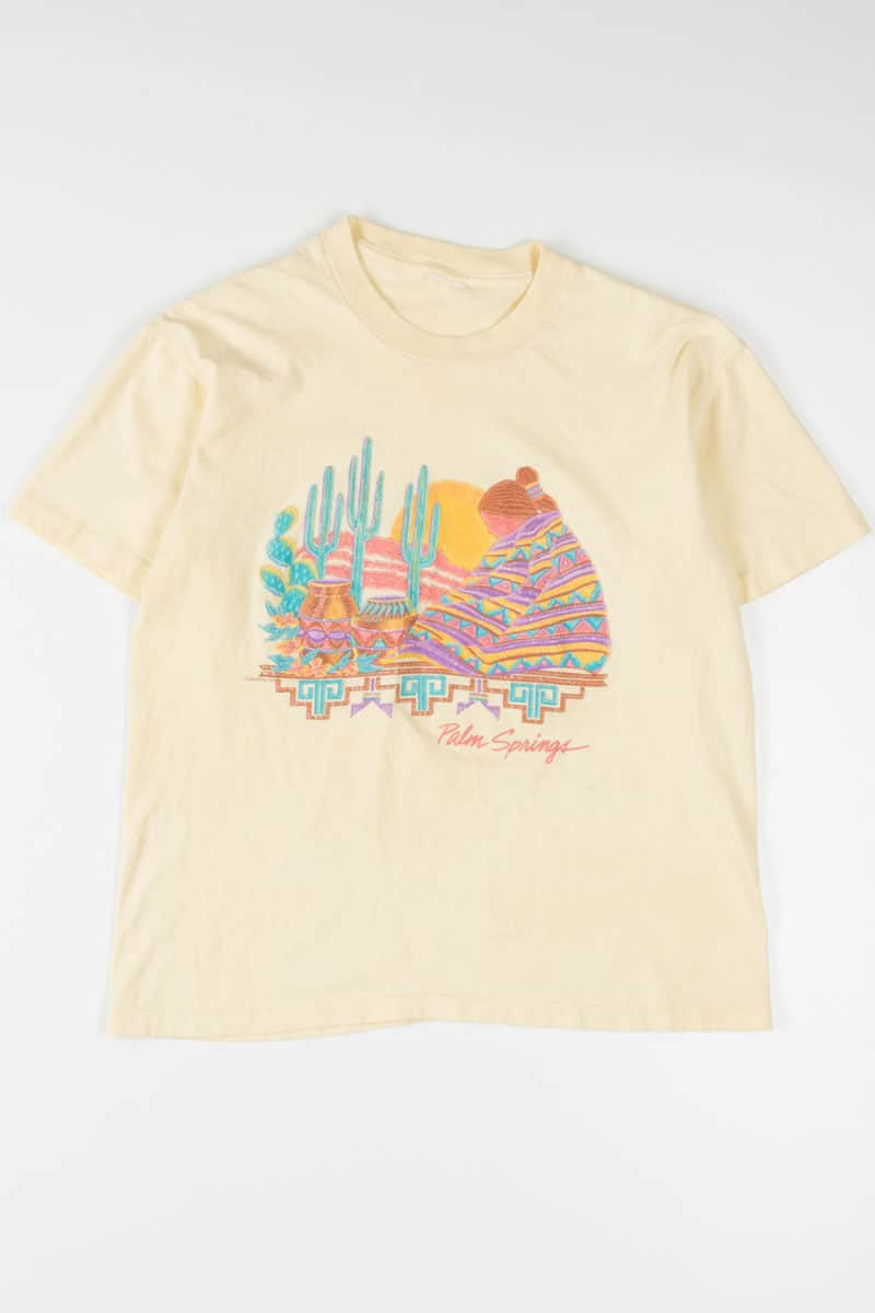 Desert Palm Springs Vintage T-Shirt (Single Stitch)