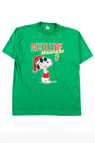 Mistletoe Madness Snoopy T-Shirt (Single Stitch)