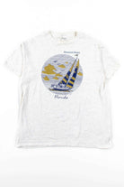 Pensacola Beach Sailboat T-Shirt (Single Stitch)