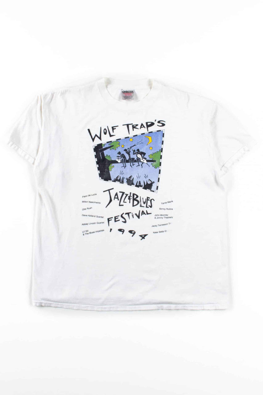 Wolf Trap's Jazz & Blues Festival T-Shirt (1994, Single Stitch)