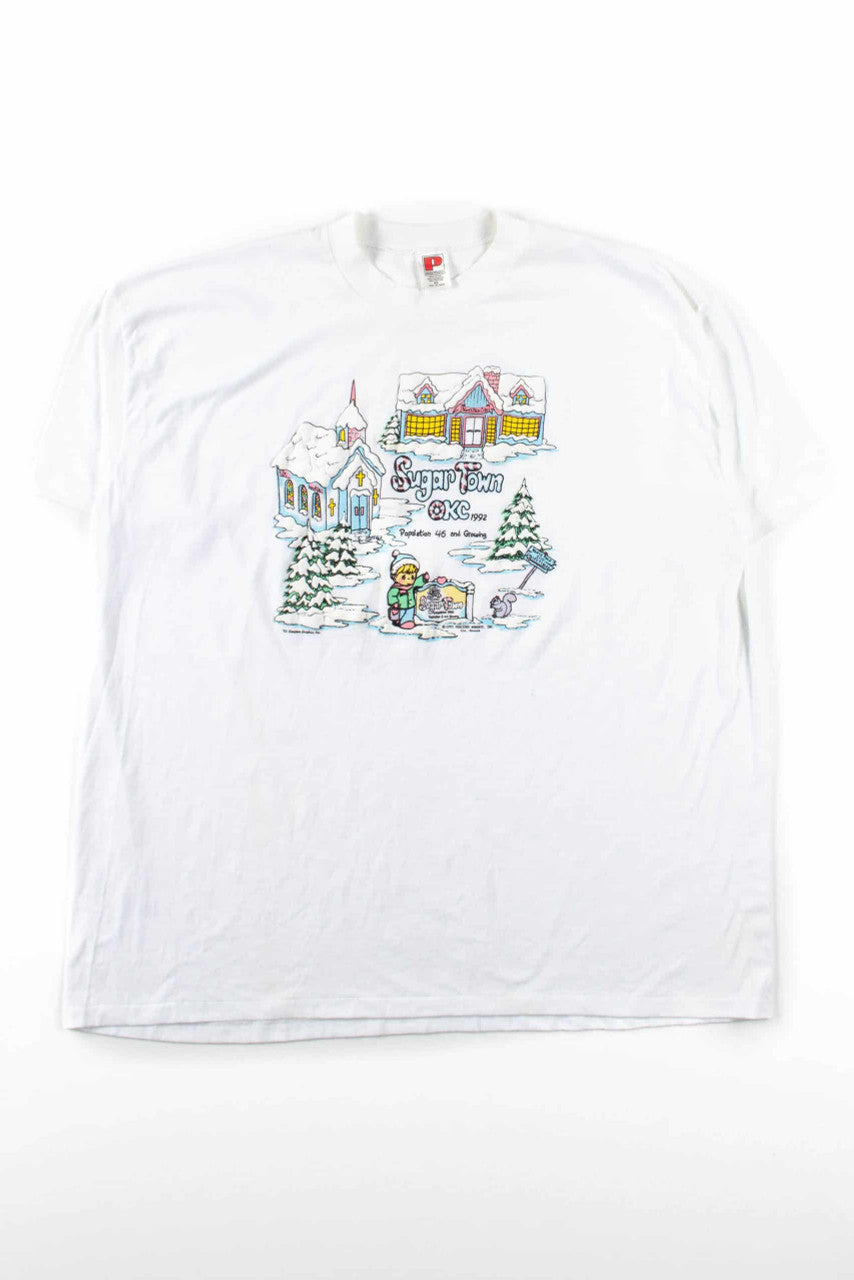 Oversized Sugar Town OKC T-Shirt (1992, Single Stitch)