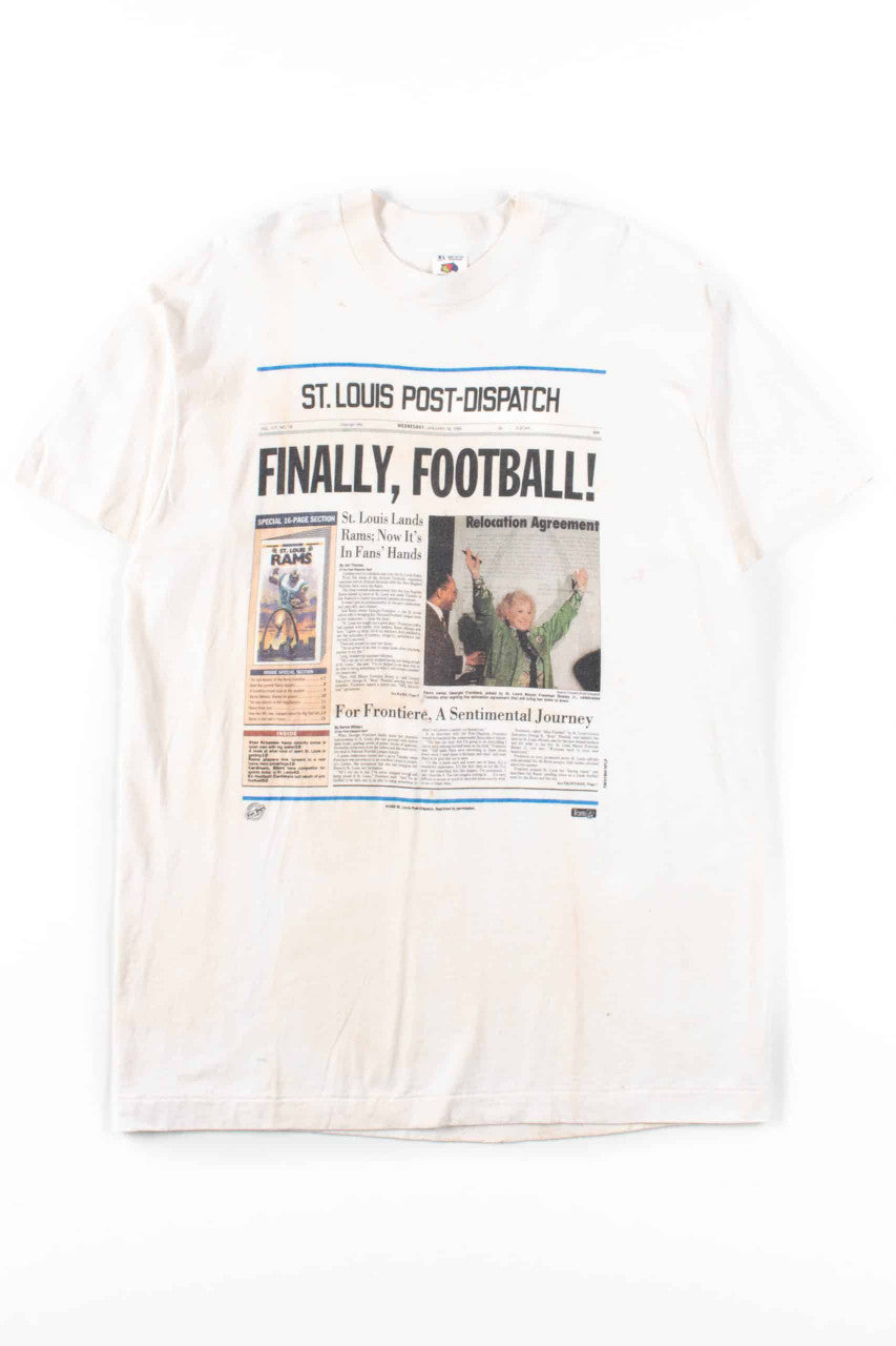 Finally, Football! T-Shirt (1995, Single Stitch)