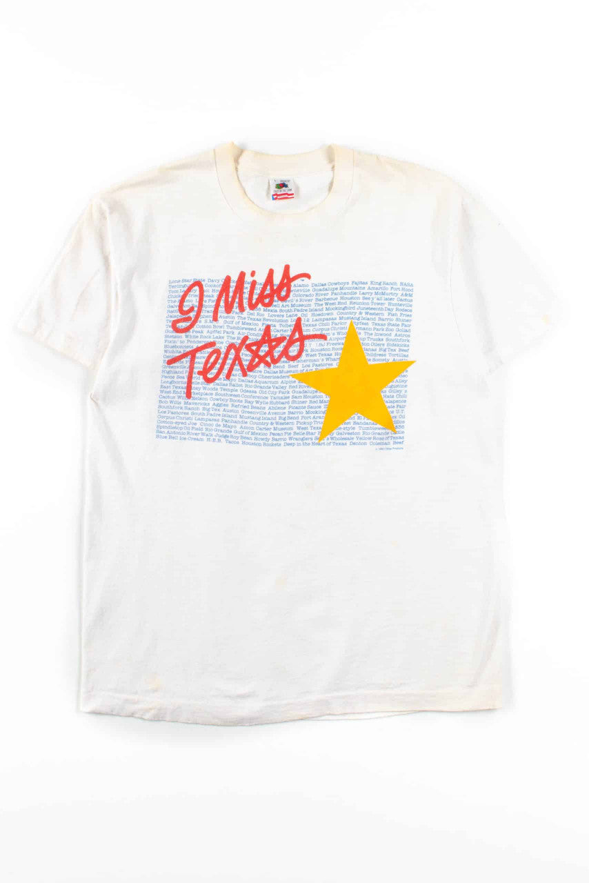 I Miss Texas T-Shirt (Single Stitch)