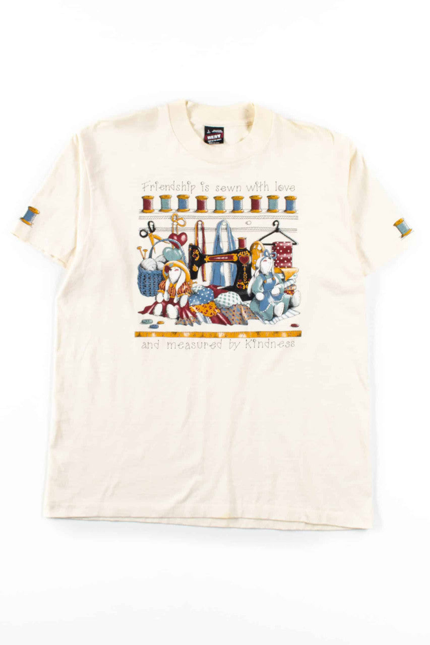 Sewn With Love T-Shirt (Single Stitch)