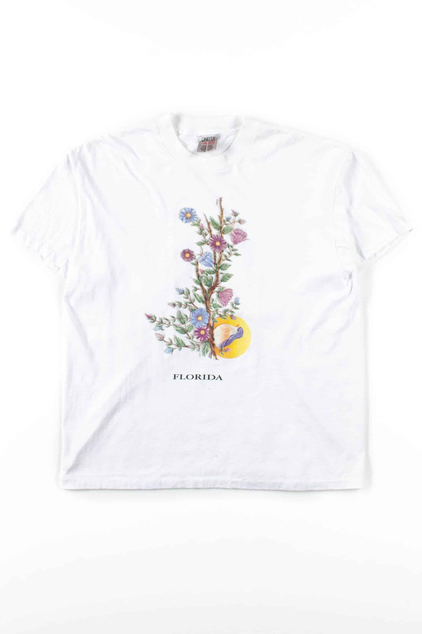 Florida Bird Branch T-Shirt (Single Stitch)
