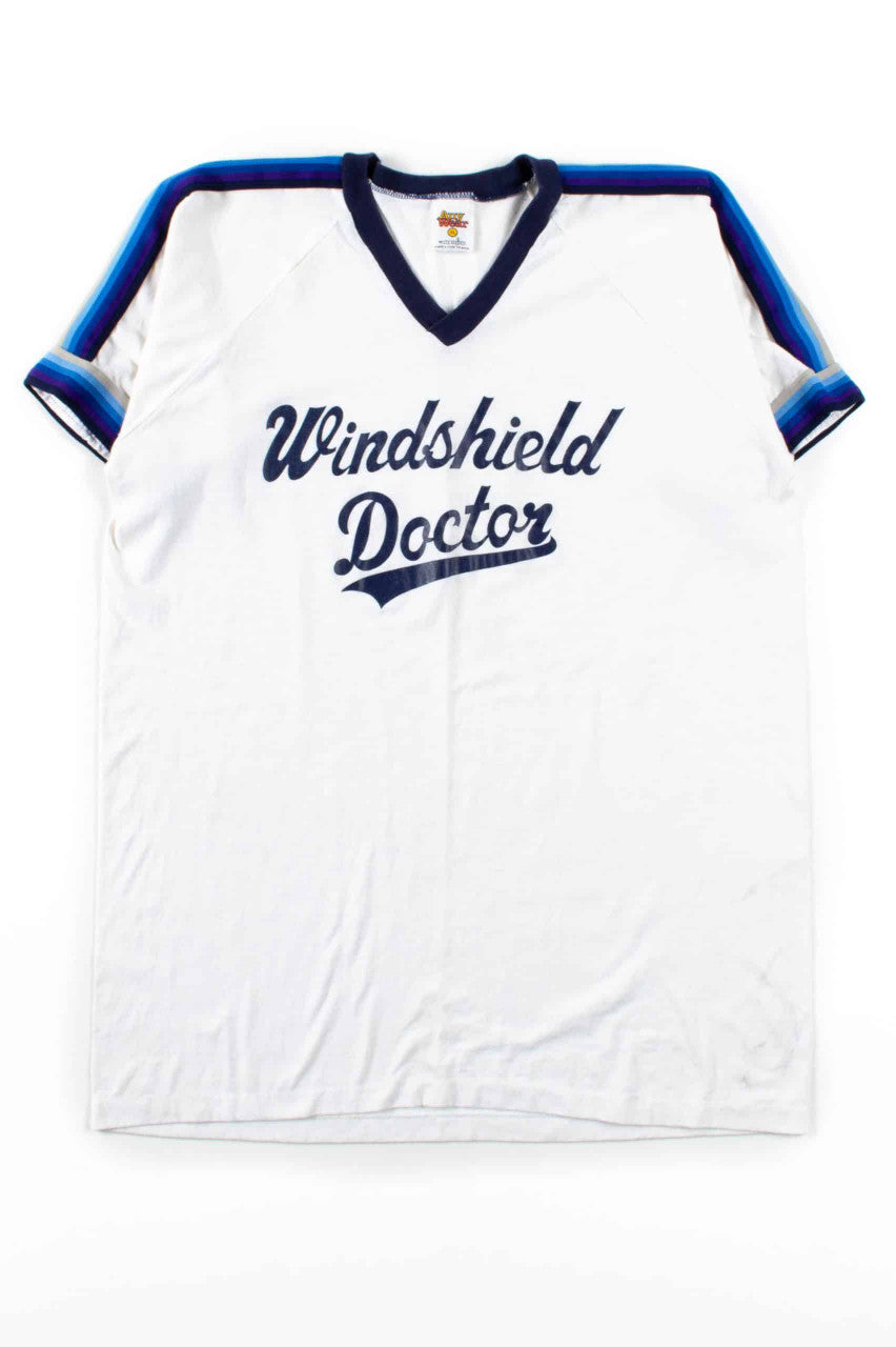 Windshield Doctor V-Neck T-Shirt (Single Stitch)