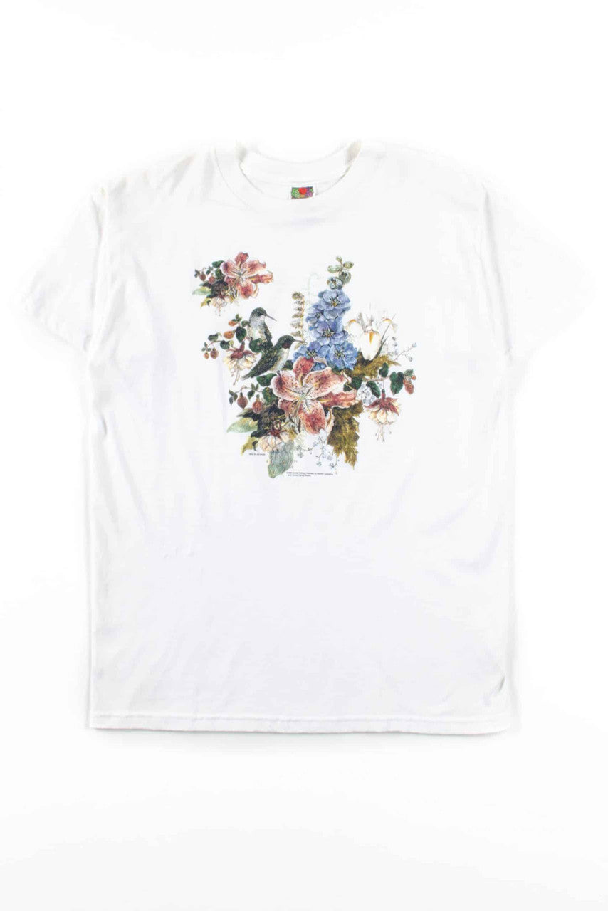 Floral Hummingbirds T-Shirt