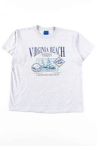 Virginia Beach Striped T-Shirt (1992, Single Stitch)