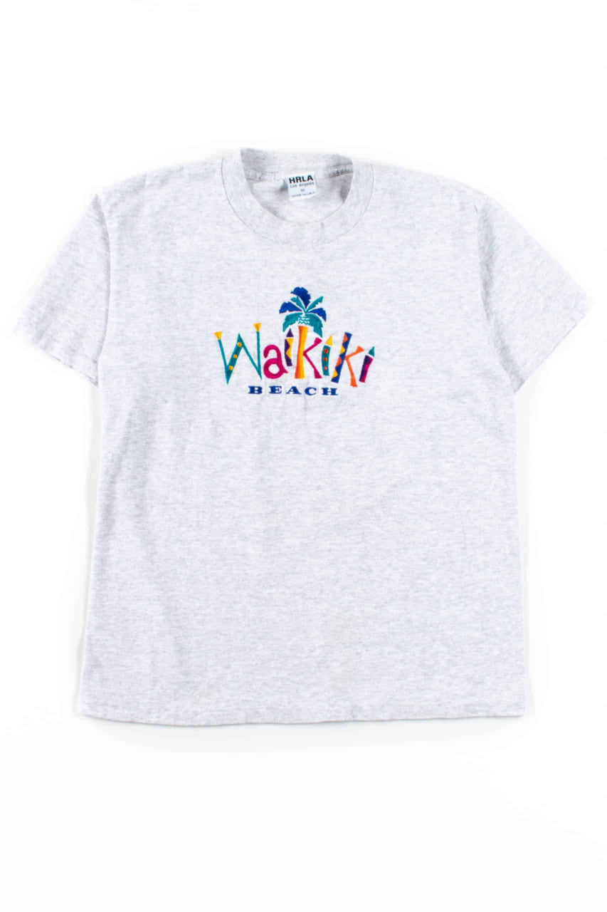 Waikiki Beach T-Shirt (Single Stitch)