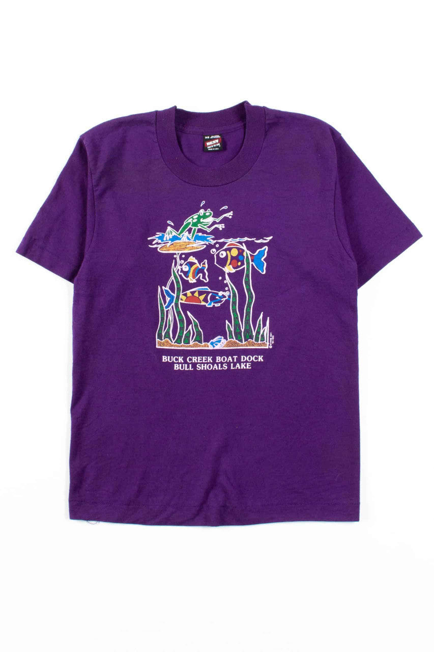 Buck Creek Boat Dock T-Shirt (Single Stitch)