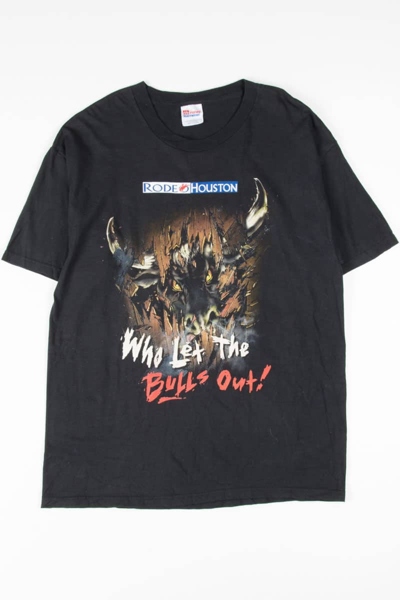 Rodeo Houston Who Let the Bulls Out! T-Shirt