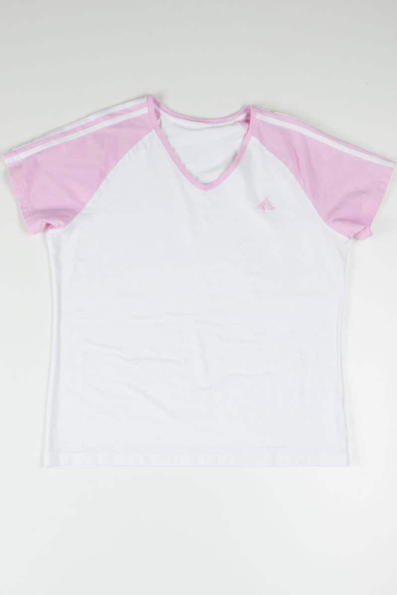 Pink Adidas Baseball T-Shirt