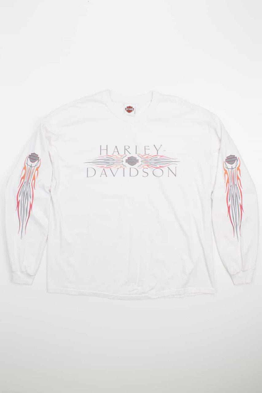 Oversized Harley Flames Long Sleeve