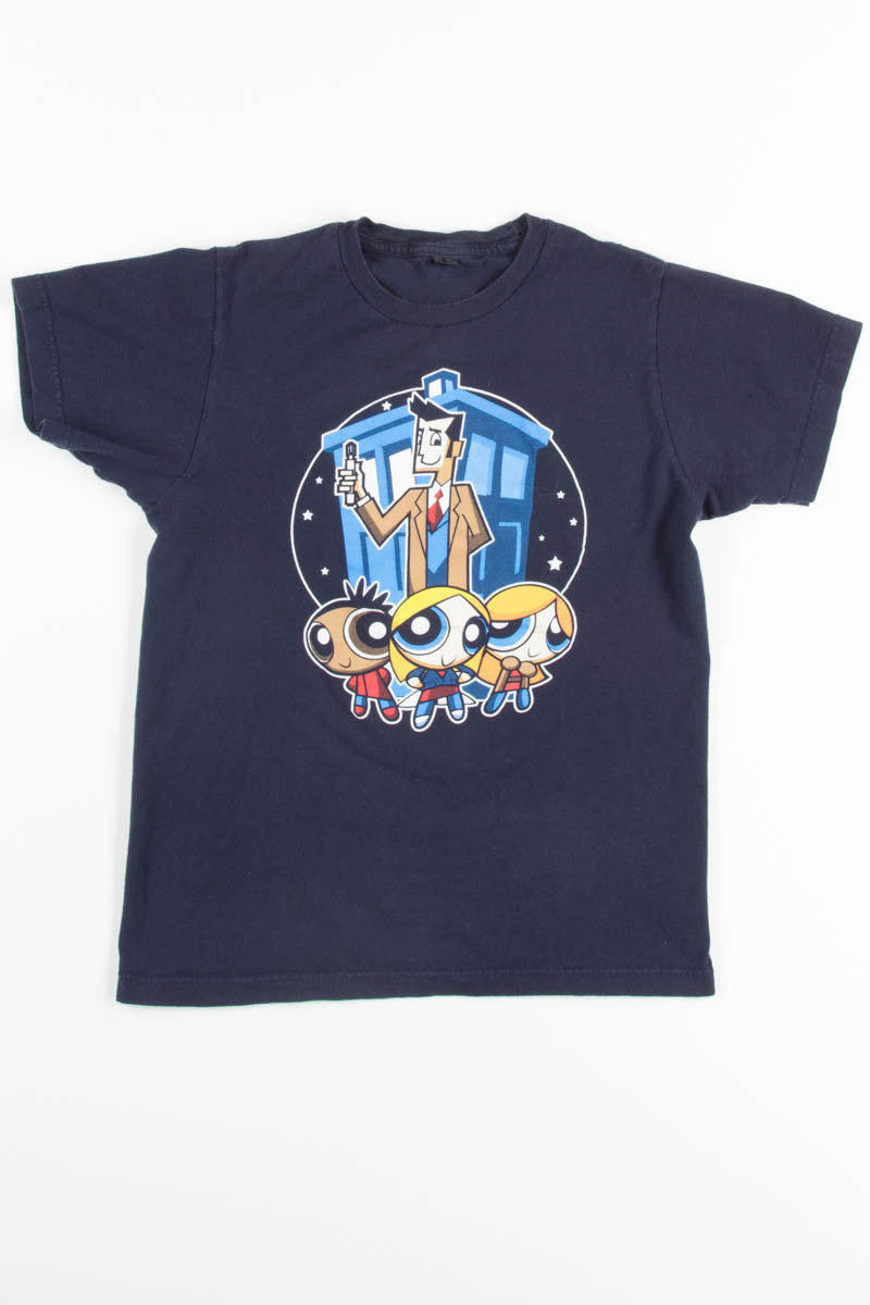 Power Puff Tardis Mash-up Tee