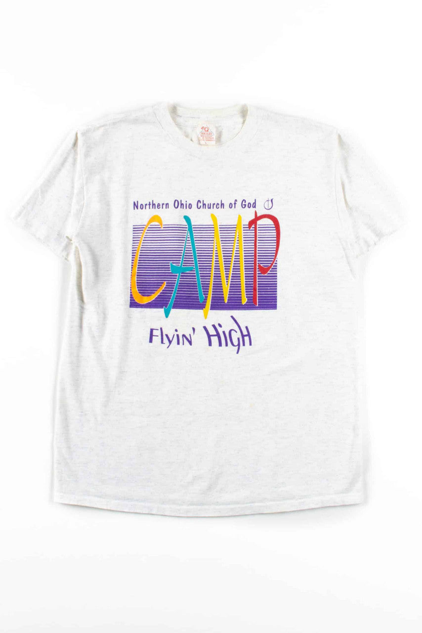 Camp Flyin' High T-Shirt (Large, Single Stitch)