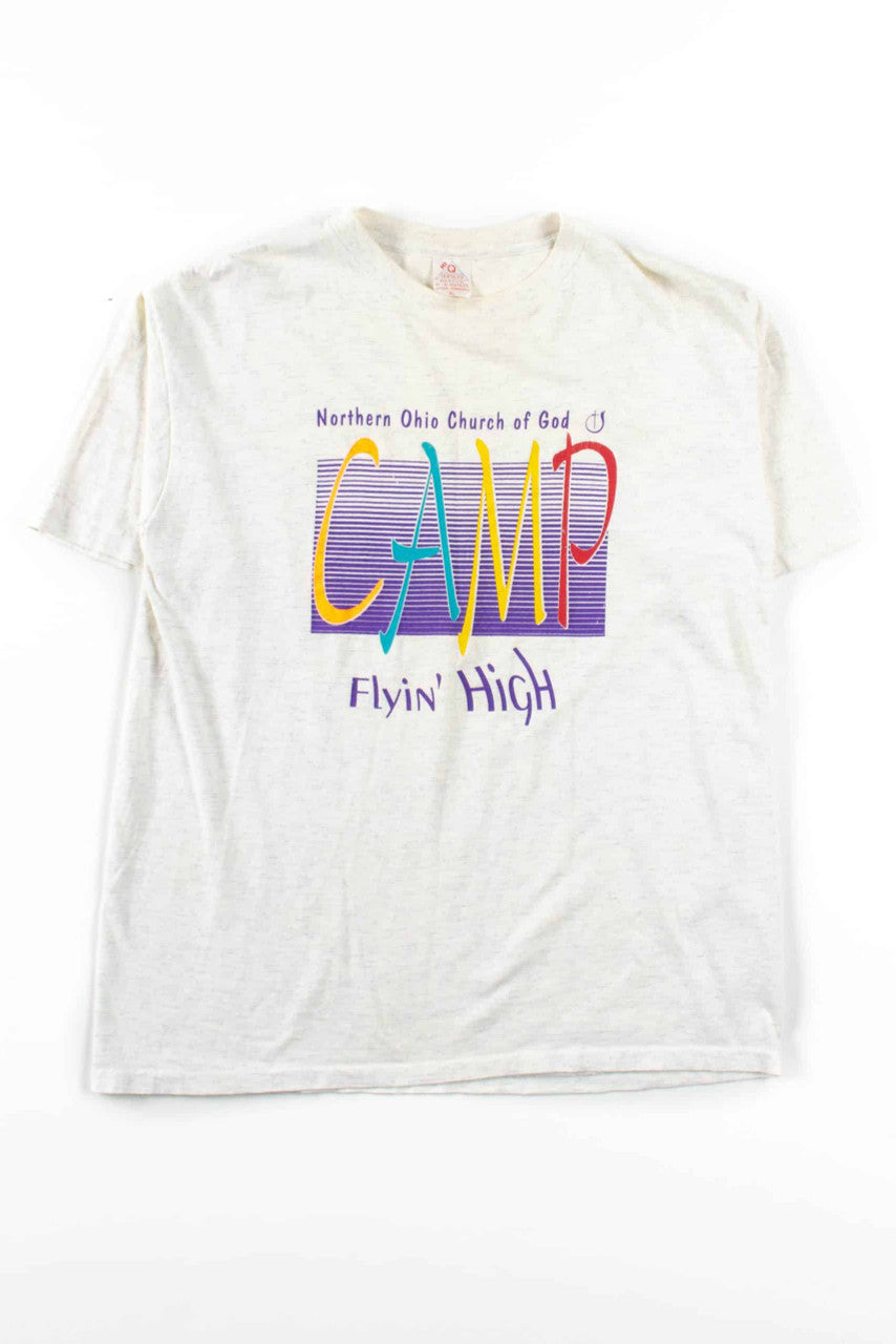 Camp Flyin' High T-Shirt (X-Large, Single Stitch)
