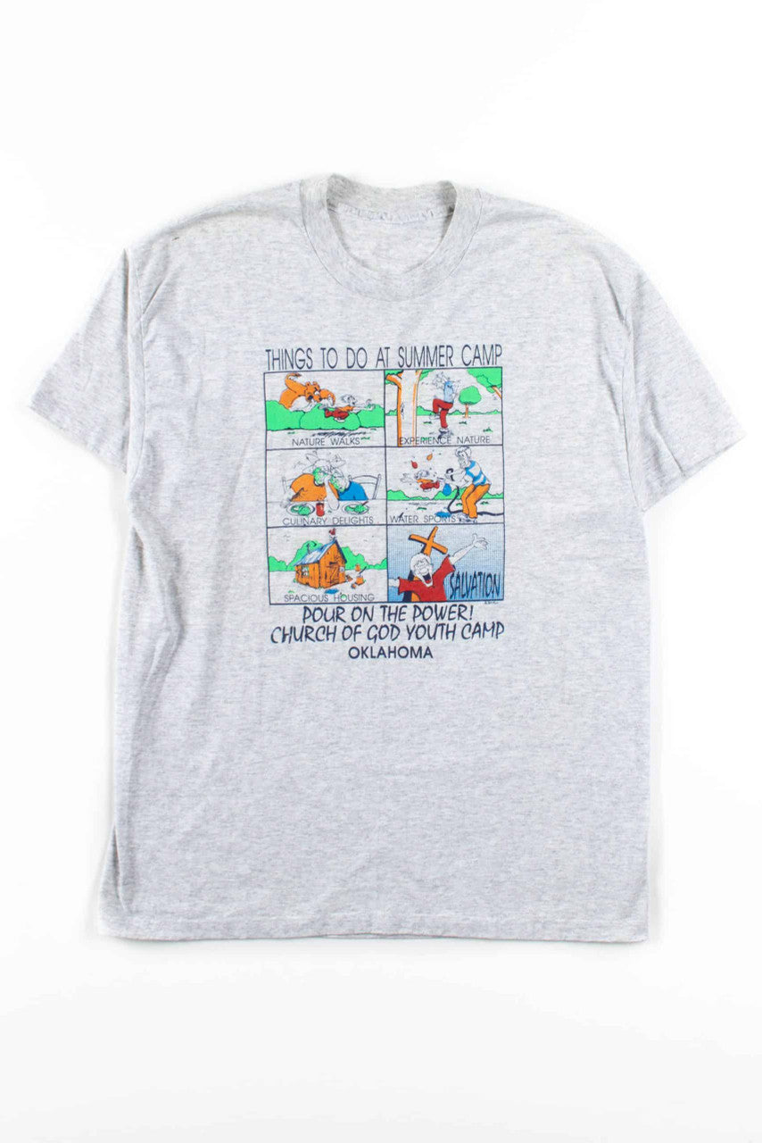 Things To Do At Summer Camp T-Shirt (Single Stitch)