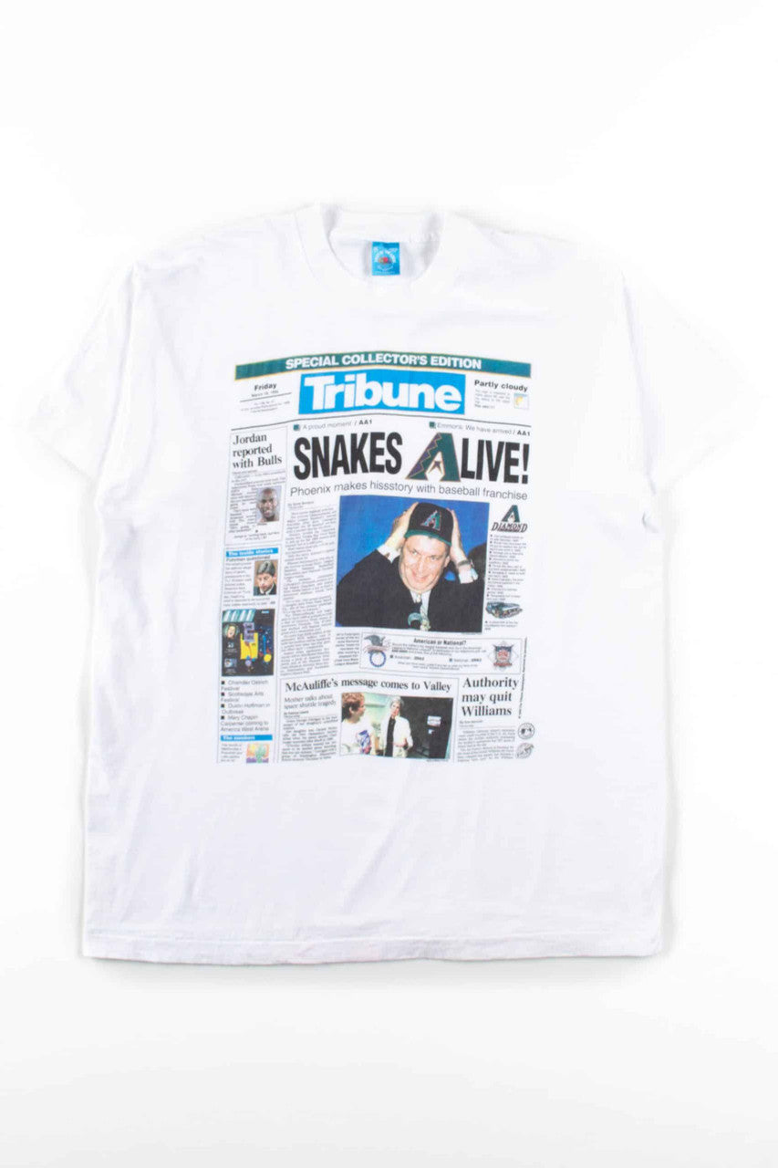 Snakes Alive Arizona Diamondbacks T-Shirt (Single Stitch)