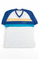 Vintage Mesh Striped Adidas T-Shirt