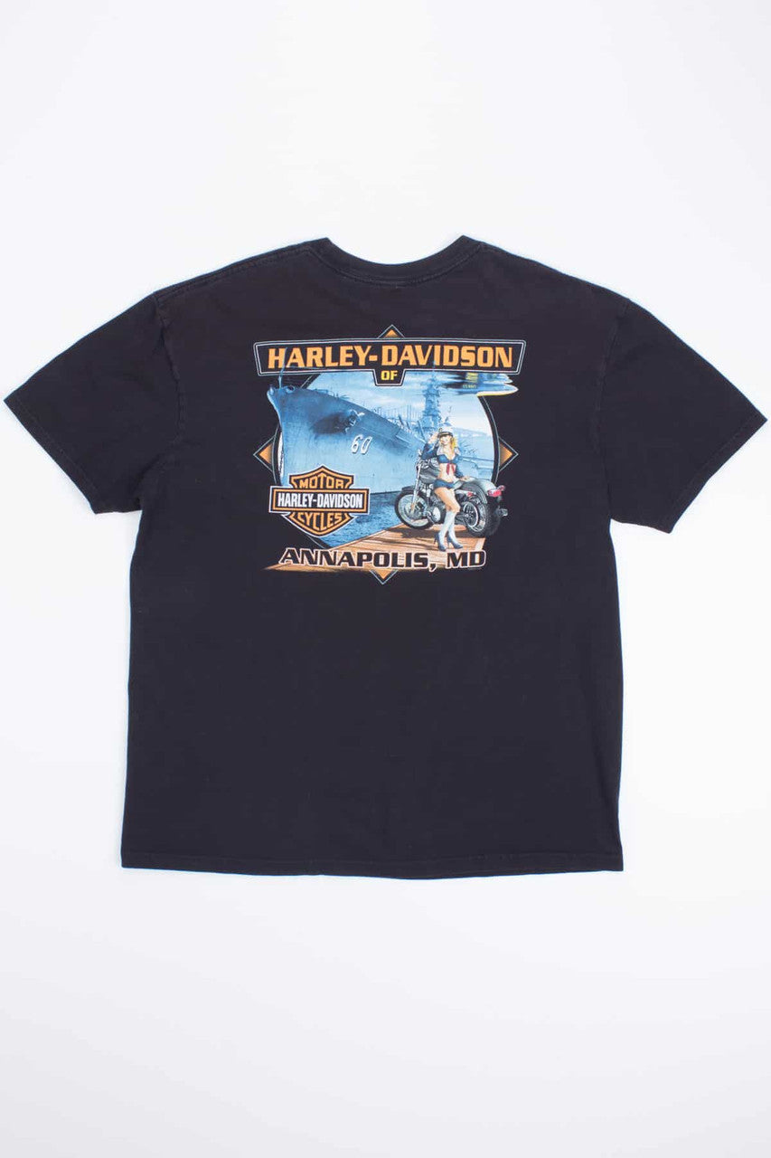 Annapolis Harley Davidson Pin Up Tee