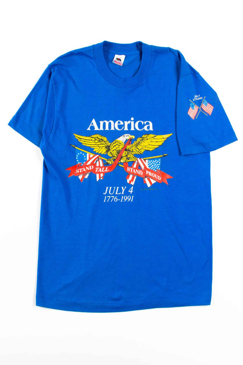 America July 4 T-Shirt (1991, Single Stitch)