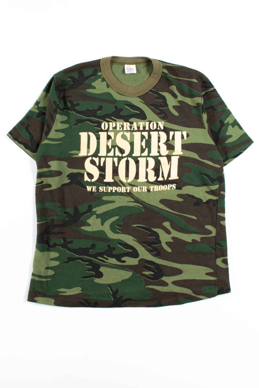 Desert Storm Camouflage T-Shirt (Single Stitch)