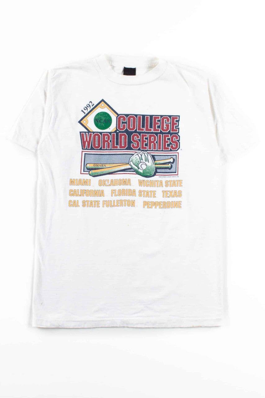 1992 College World Series T-Shirt (Single Stitch)