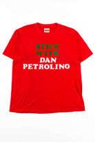 Stick With Dan Petrolino T-Shirt (Single Stitch)