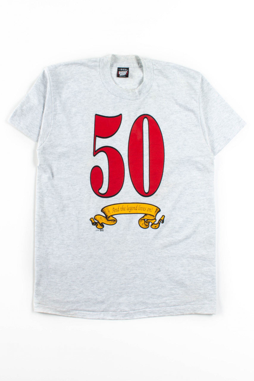 50: And The Legend Lives On T-Shirt (1992, Single Stitch)