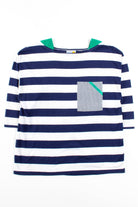 Hang Ten Striped Half Sleeve T-Shirt