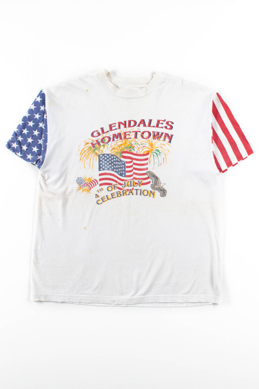 Glendale's Hometown 4th Of July T-Shirt (Single Stitch)