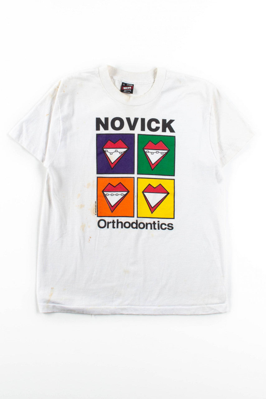 Novick Orthodontics T-Shirt (1989, Single Stitch)