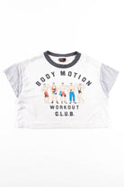 Body Motion Workout Club Cropped T-Shirt (Single Stitch)