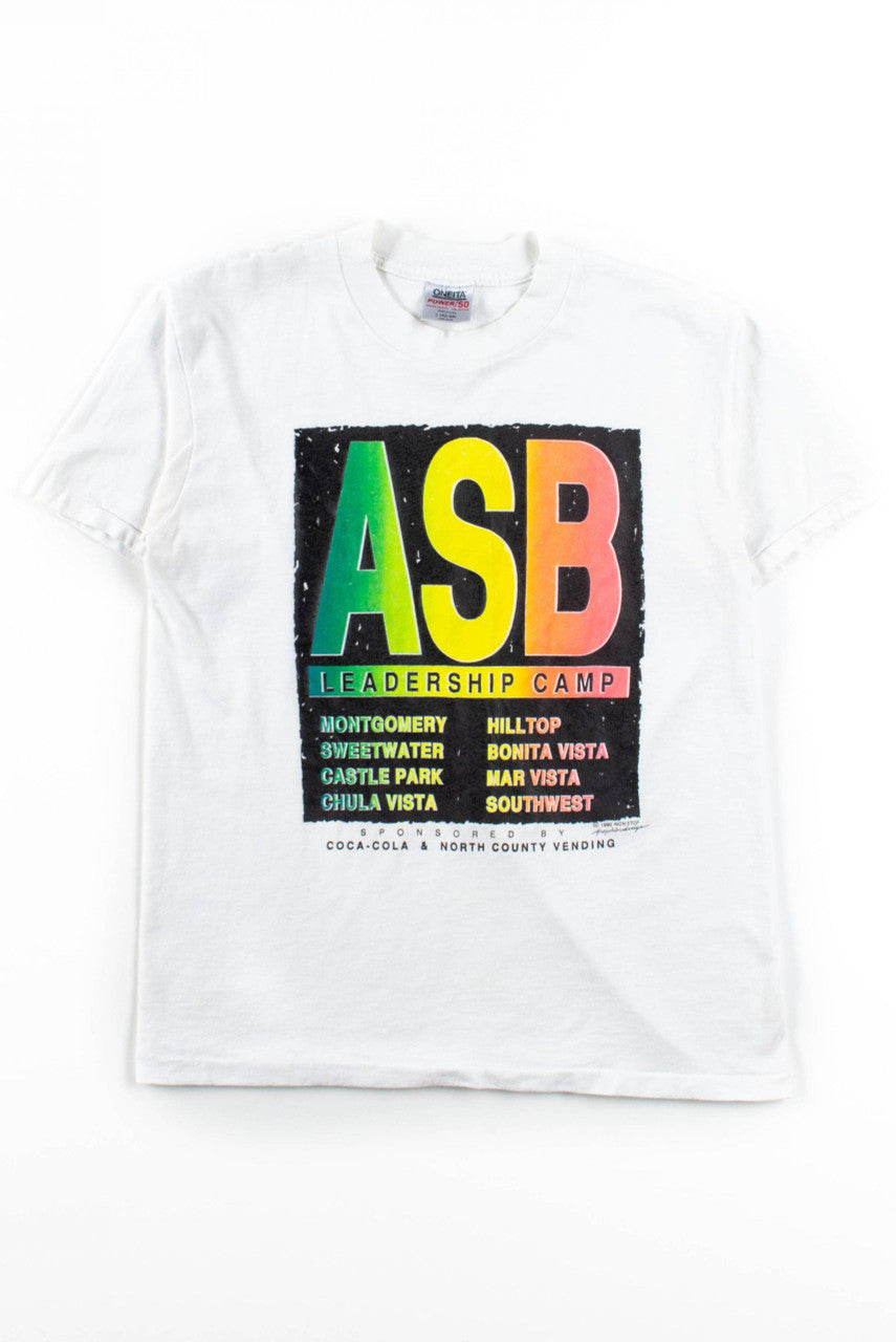 ASB Leadership Camp T-Shirt (1990, Single Stitch)