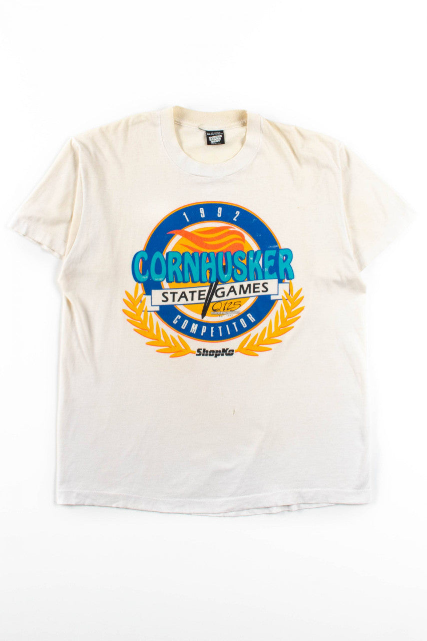 Cornhusker State Games T-Shirt (1992, Single Stitch)